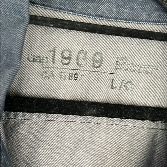 Vintage Gap 1969 Dark Rinse zipper denim jacket. Men’s large - Picture 6 of 6